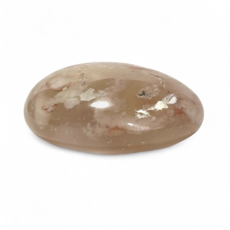 Agate fleur de cerisier Madagascar AA+ (pierre roulée) - La Boite à Cailloux