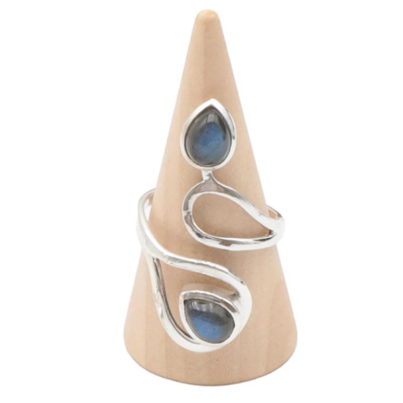Bague labradorite Madagascar AA argent 925 - La Boite à Cailloux