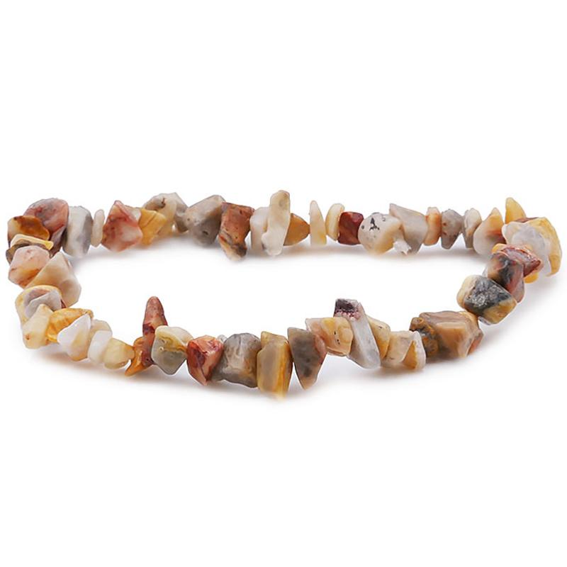 Bracelet agate crazy lace Mexique A (perles baroques) - La Boite à Cailloux