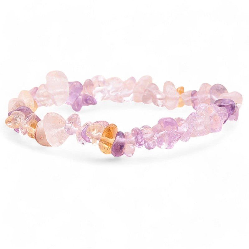 Bracelet amétrine Brésil A (perles baroques) - La Boite à Cailloux
