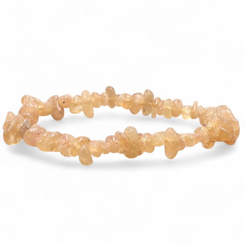 Bracelet apatite jaune Madagascar A (perles baroques) - La Boite à Cailloux