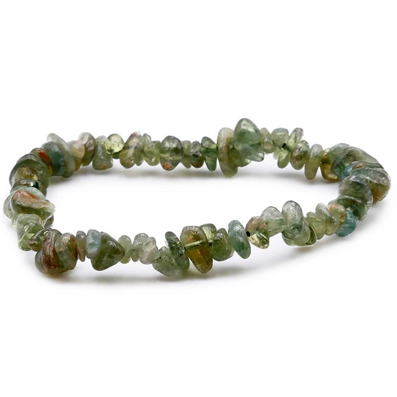 Bracelet apatite verte Madagascar A (perles baroques) - La Boite à Cailloux