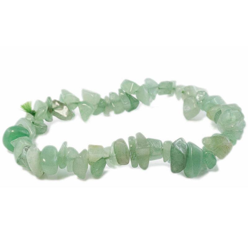 Bracelet aventurine verte Brésil A (perles baroques) - La Boite à Cailloux