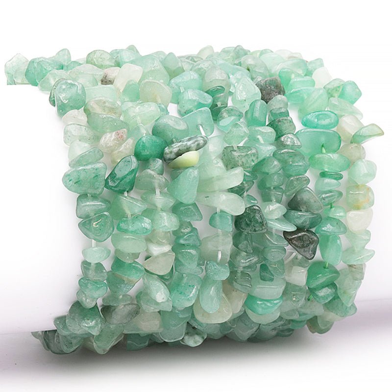 Bracelet aventurine verte Brésil A (perles baroques) - La Boite à Cailloux