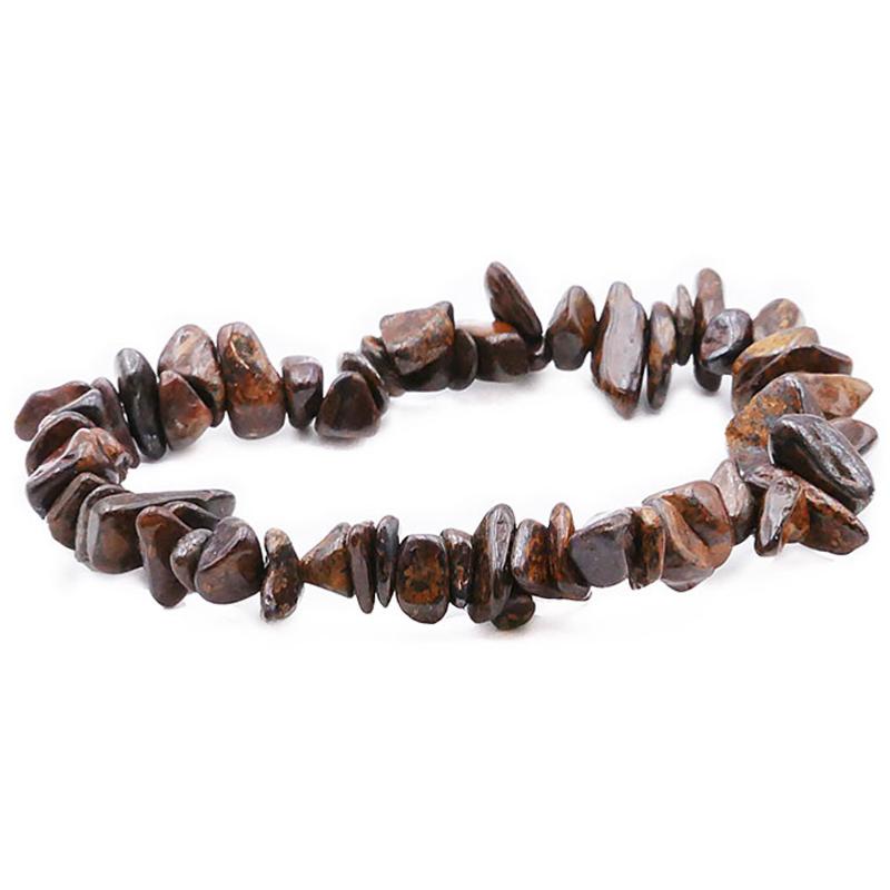 Bracelet bronzite Brésil A (perles baroques) - La Boite à Cailloux