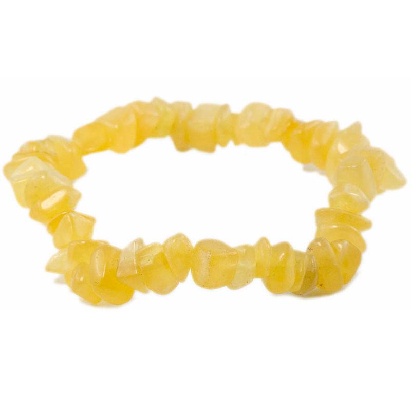 Bracelet calcite orange Mexique A (perles baroques) - La Boite à Cailloux