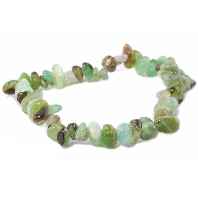 Bracelet Chrysoprase Australie A (perles baroques) - La Boite à Cailloux
