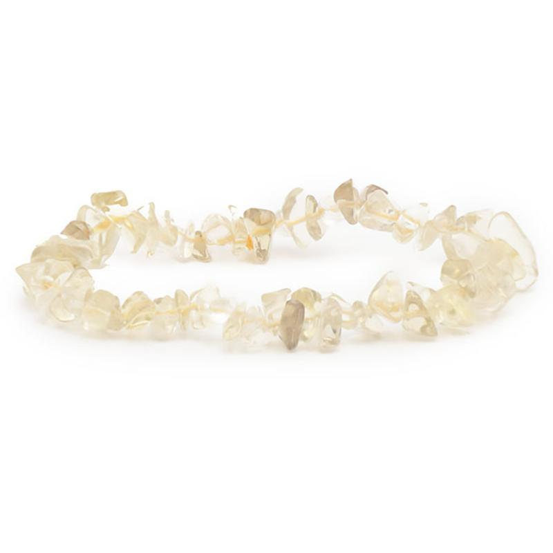Bracelet citrine naturelle Madagascar AA (perles baroques) - La Boite à Cailloux