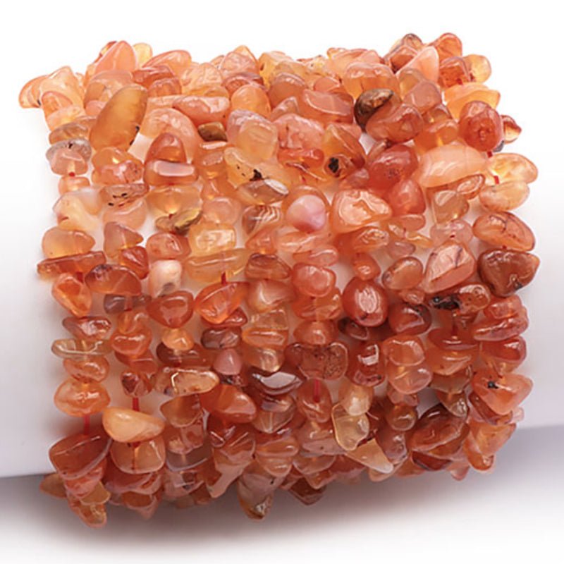 Bracelet cornaline Brésil A (perles baroques) - La Boite à Cailloux