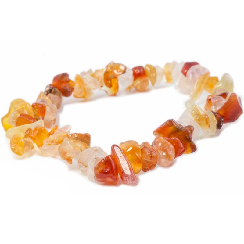 Bracelet cornaline Brésil A (perles baroques) - La Boite à Cailloux