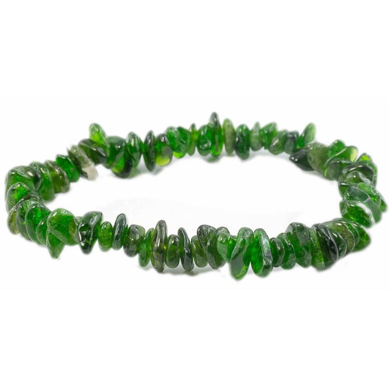 Bracelet diopside Etats - Unis A+ (perles baroques) - La Boite à Cailloux