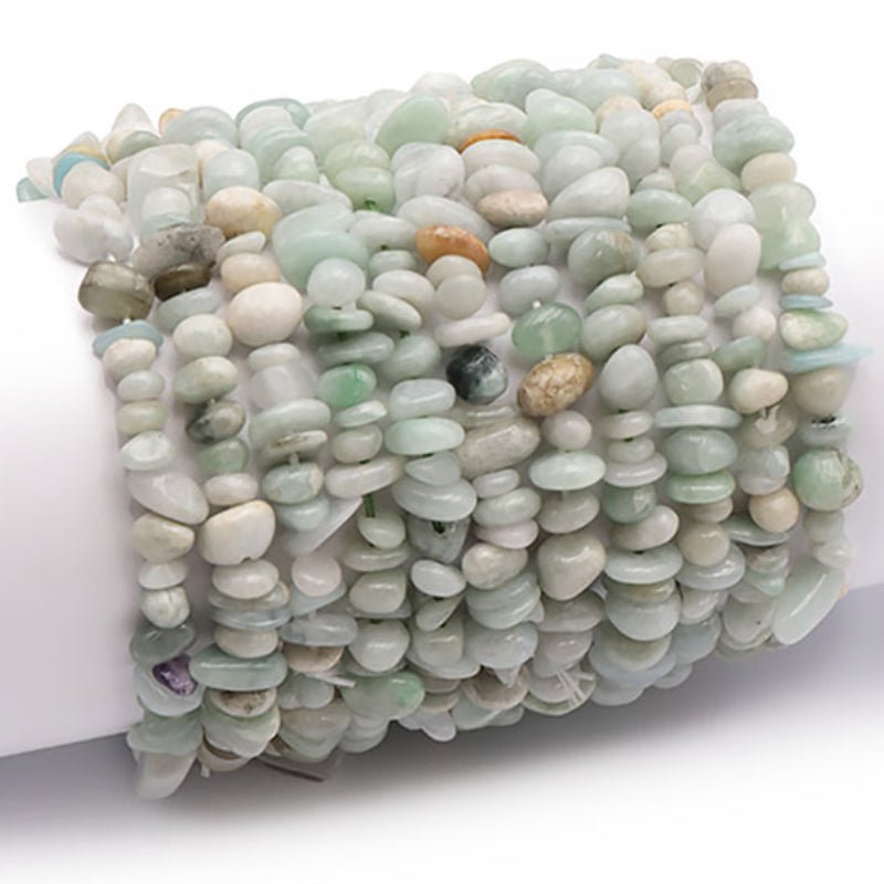 Bracelet jade de Birmanie A (perles baroques) - La Boite à Cailloux