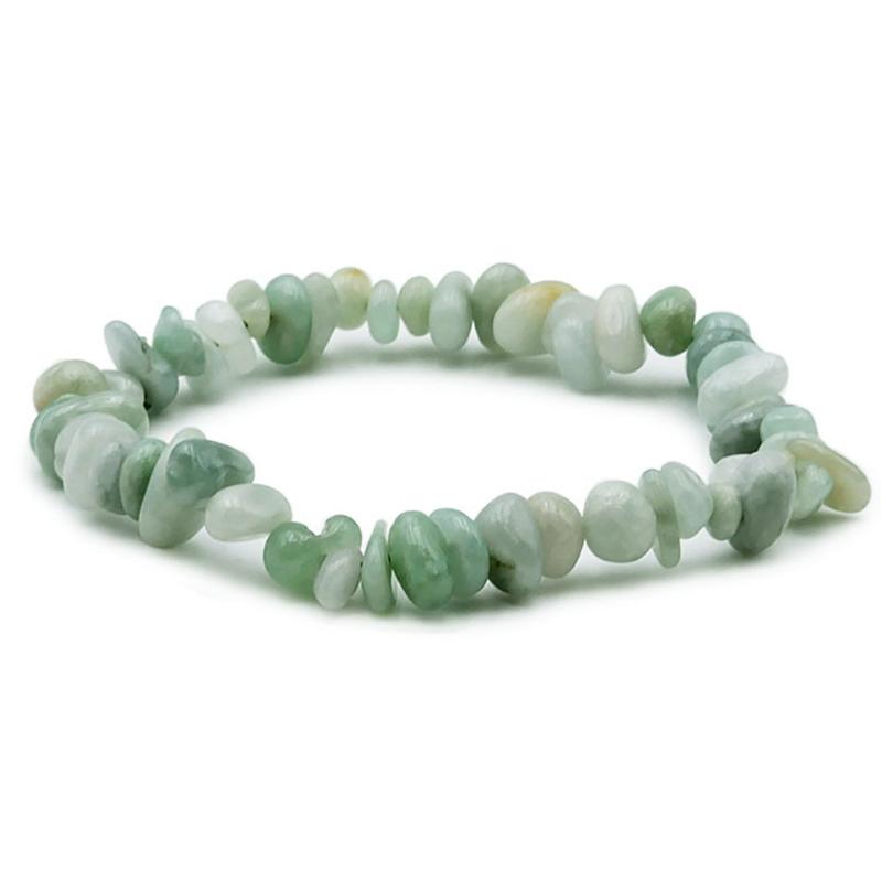 Bracelet jade de Birmanie A (perles baroques) - La Boite à Cailloux