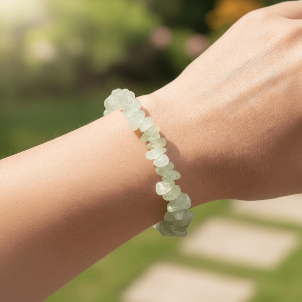 Bracelet jade de Chine A (perles baroques) - La Boite à Cailloux
