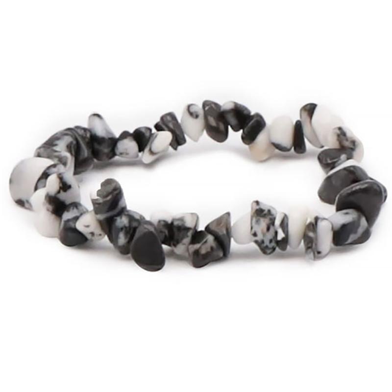 Bracelet jaspe zèbre Brésil A (perles baroques) - La Boite à Cailloux