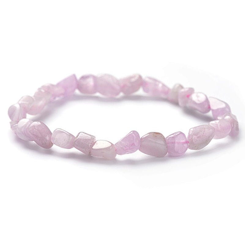 Bracelet Kunzite Brésil A+ (grains 5 - 7mm) - La Boite à Cailloux