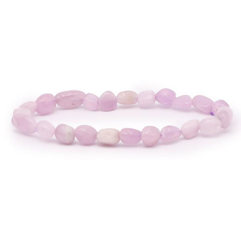 Bracelet Kunzite Brésil A+ (grains 5 - 7mm) - La Boite à Cailloux