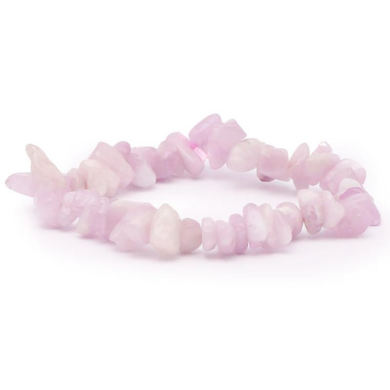 Bracelet kunzite Brésil AA (perles baroques) - La Boite à Cailloux