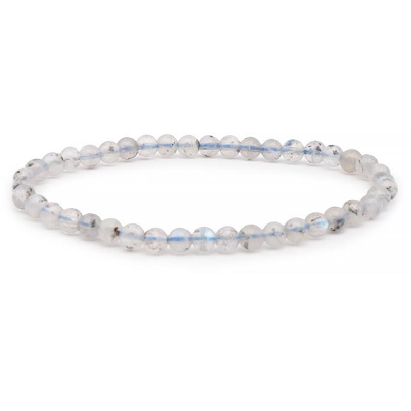 Bracelet labradorite Madagascar AA+ (boules 4,5 - 5.5mm) - La Boite à Cailloux