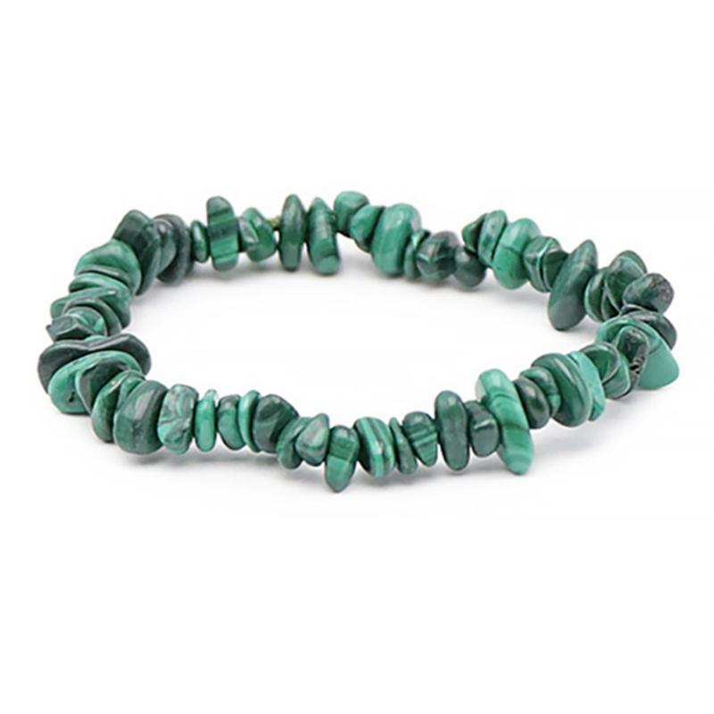 Bracelet malachite Congo A (perles baroques) - La Boite à Cailloux
