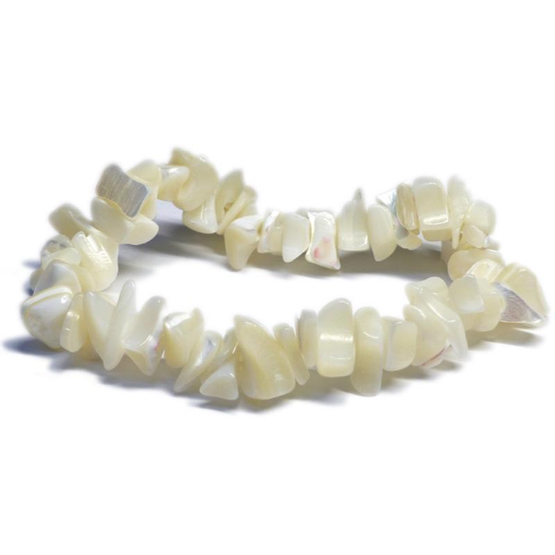 Bracelet nacre Chine A (perles baroques) - La Boite à Cailloux