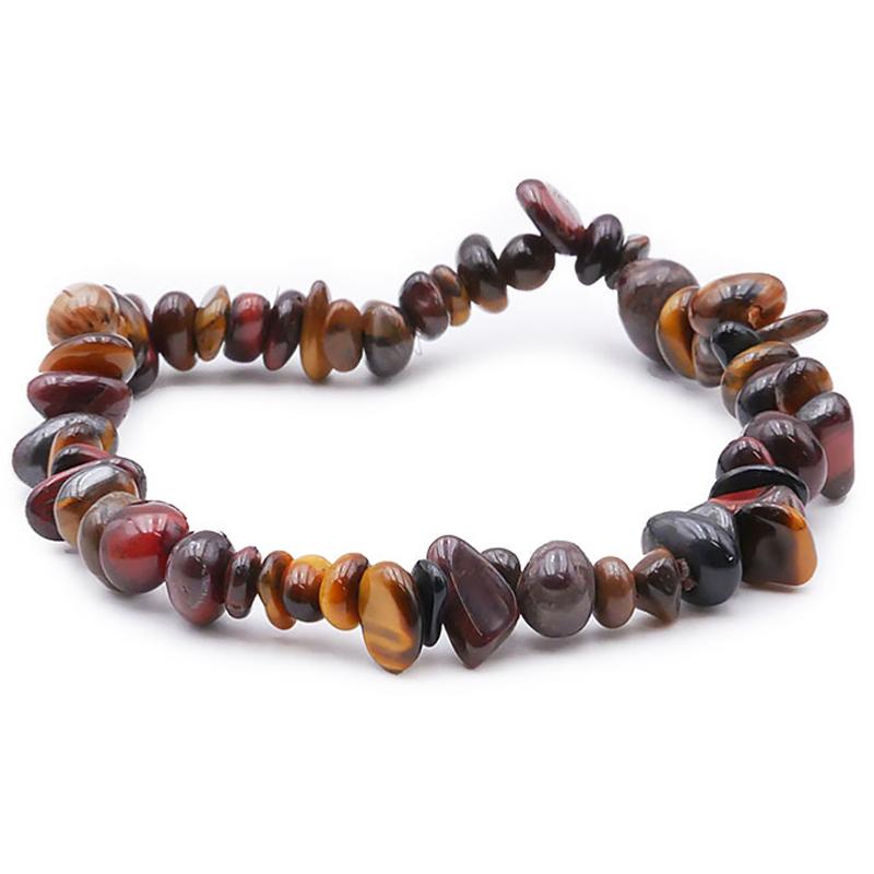 Bracelet oeil multiple Afrique du Sud A (perles baroques) - La Boite à Cailloux