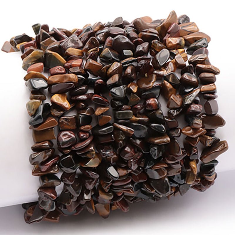 Bracelet oeil multiple Afrique du Sud A (perles baroques) - La Boite à Cailloux