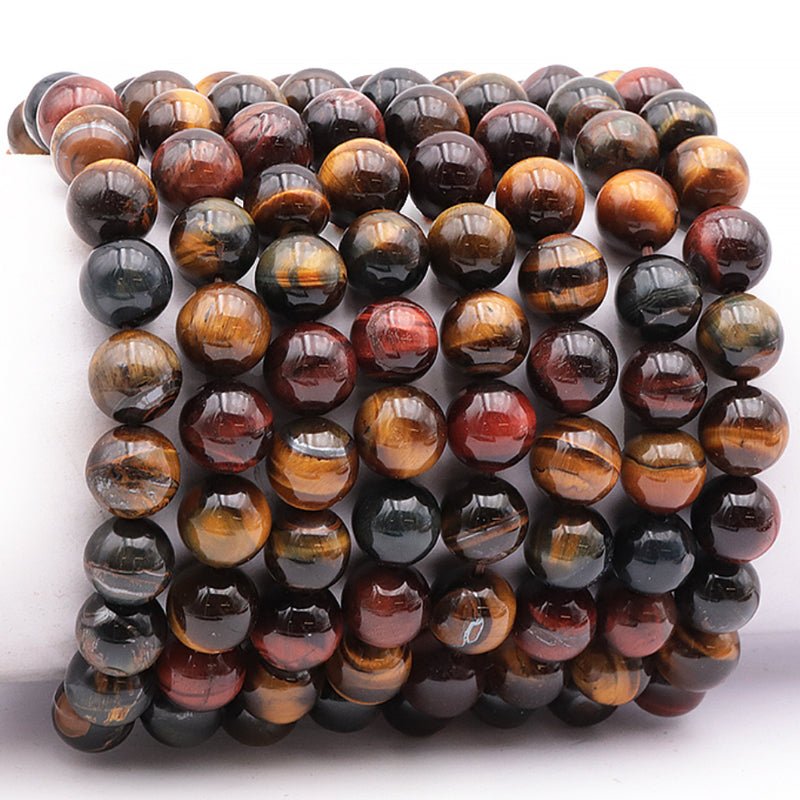 Bracelet oeil multiple Afrique du Sud AA (boules 10mm) - La Boite à Cailloux