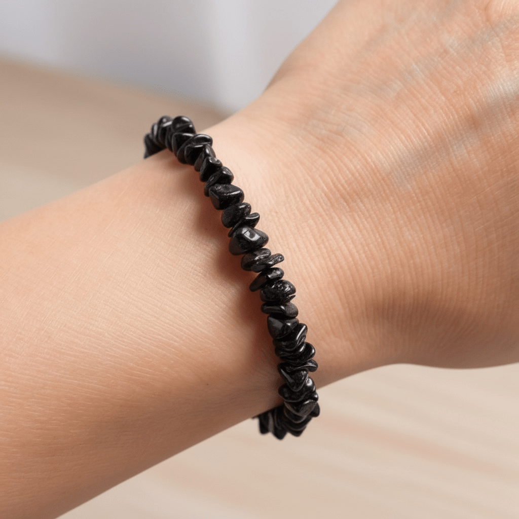 Bracelet onyx Brésil A (perles baroques) - La Boite à Cailloux