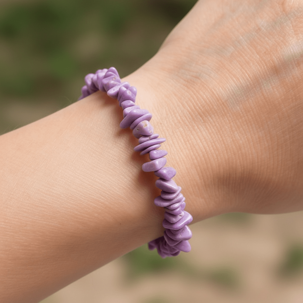 Bracelet phosphosiderite Brésil A (perles baroques) - La Boite à Cailloux