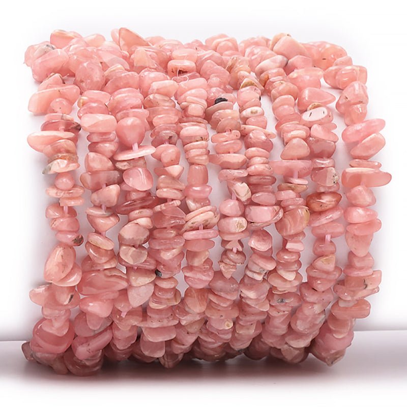 Bracelet rhodochrosite Argentine A+ (perles baroques) - La Boite à Cailloux