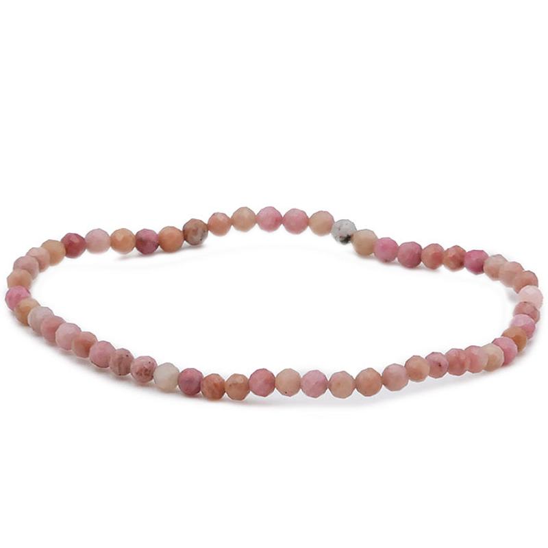 Bracelet rhodonite Australie A (perles facettées 3-4mm)