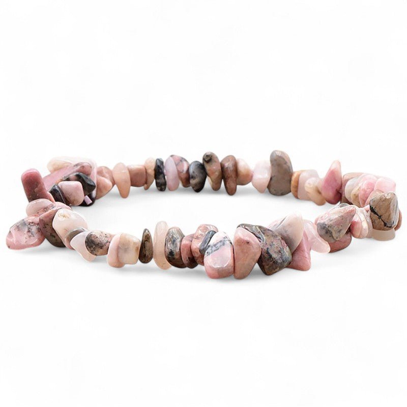Bracelet rhodonite Madagascar A (perles baroques) - La Boite à Cailloux