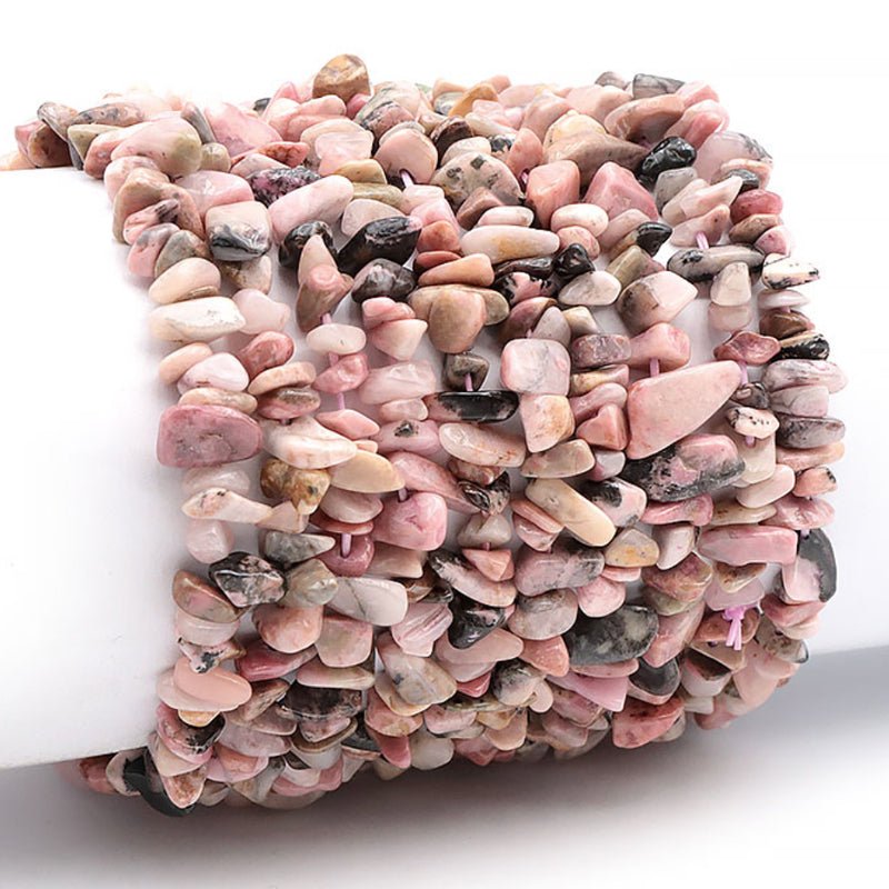 Bracelet rhodonite Madagascar A (perles baroques) - La Boite à Cailloux