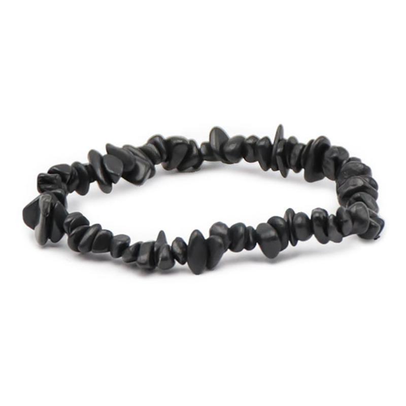 Bracelet shungite Russie A (perles baroques) - La Boite à Cailloux