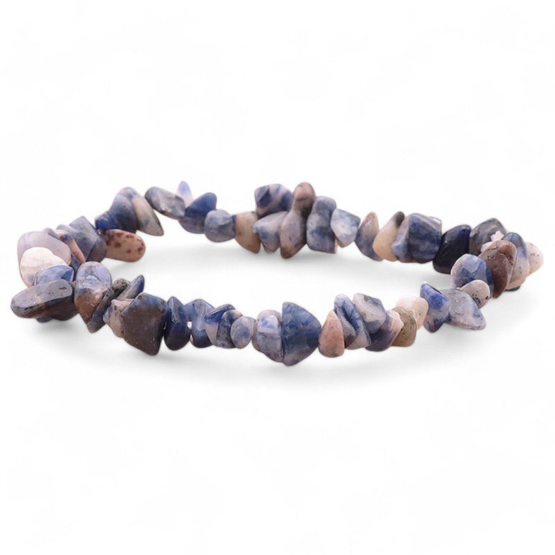 Bracelet sodalite Brésil A (perles baroques) - La Boite à Cailloux