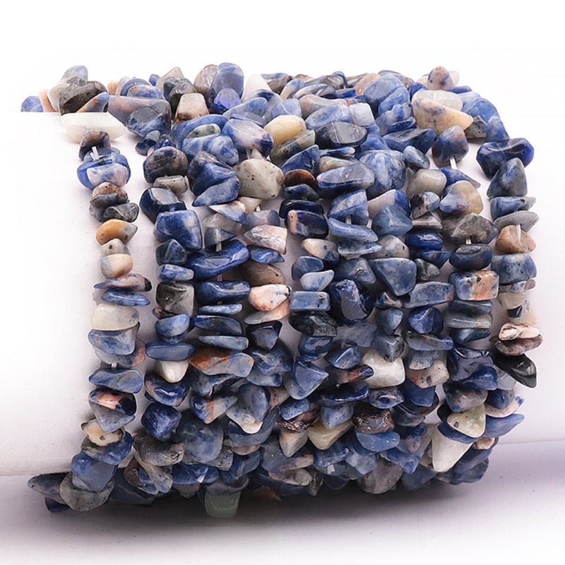 Bracelet sodalite Brésil A (perles baroques) - La Boite à Cailloux