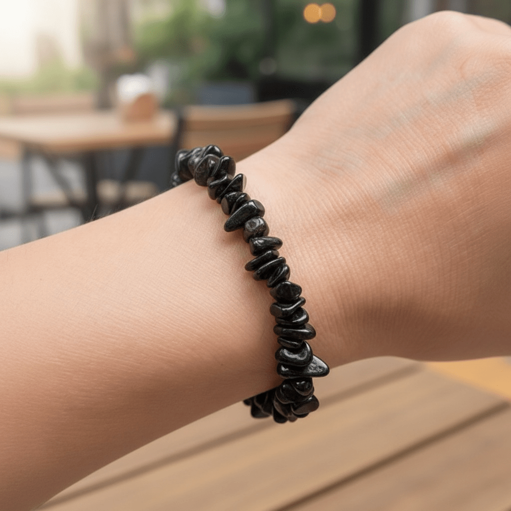 Bracelet sugilite Afrique du Sud B (perles baroques) - La Boite à Cailloux