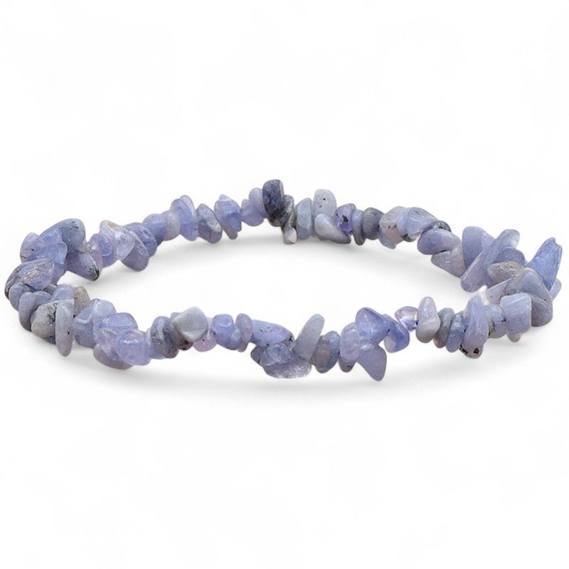 Bracelet tanzanite A (perles baroques) - La Boite à Cailloux