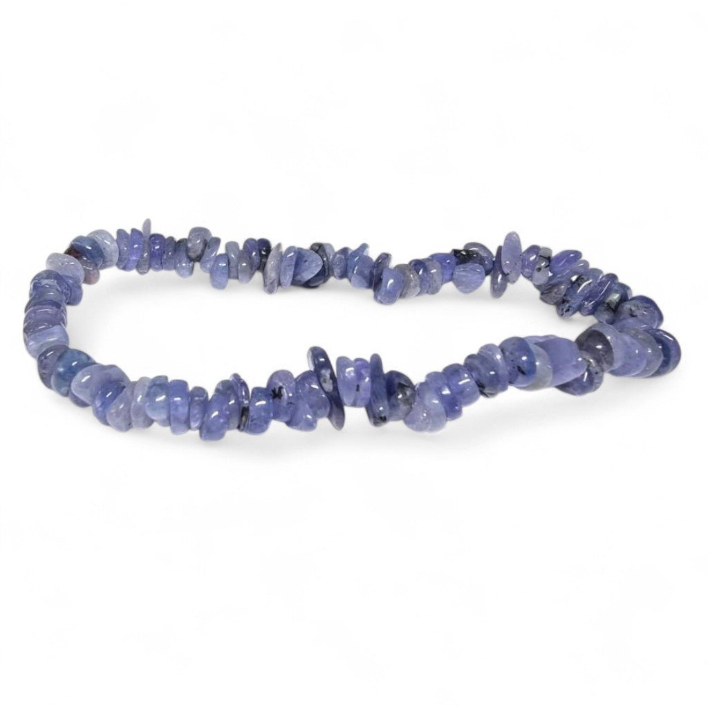 Bracelet tanzanite AA (grains 5 - 7mm) - La Boite à Cailloux