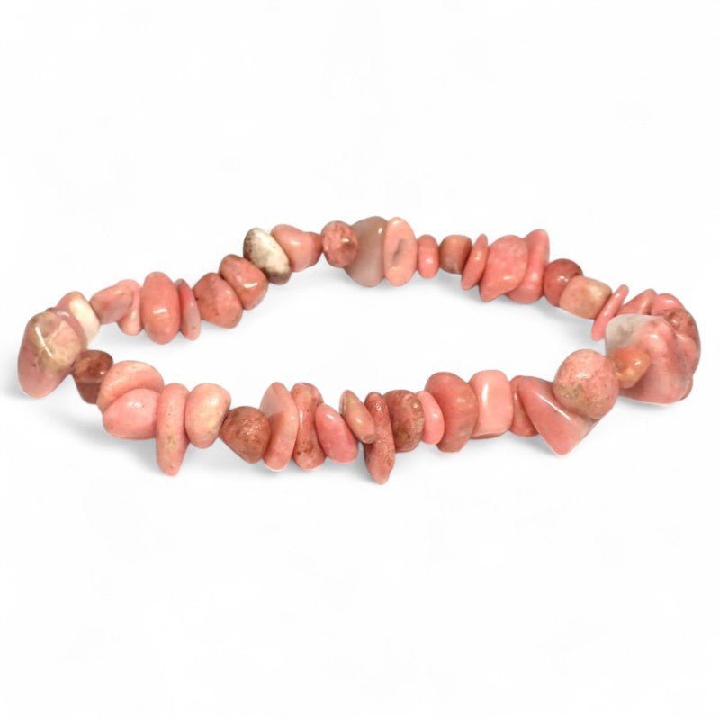 Bracelet thulite Norvège A+ (perles baroques) - La Boite à Cailloux