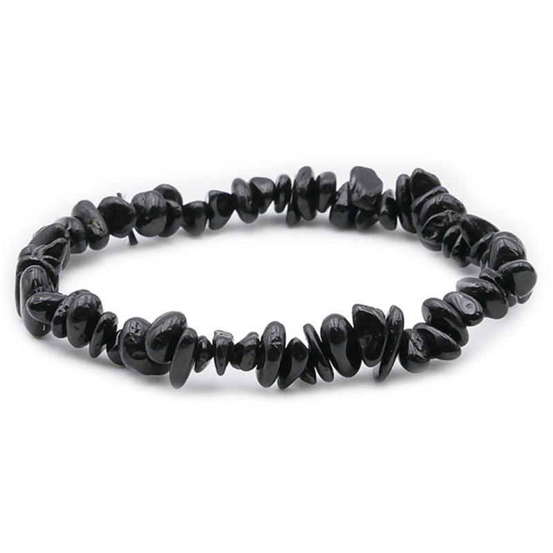 Bracelet tourmaline noire Brésil A (perles baroques) - La Boite à Cailloux