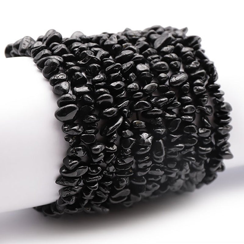 Bracelet tourmaline noire Brésil A (perles baroques) - La Boite à Cailloux