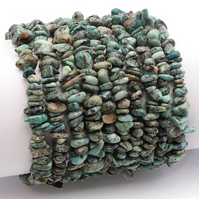 Bracelet turquoise Afrique A (perles baroques) - La Boite à Cailloux