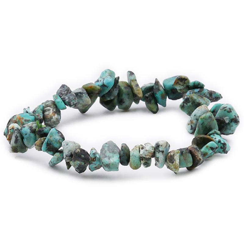 Bracelet turquoise Afrique A (perles baroques) - La Boite à Cailloux