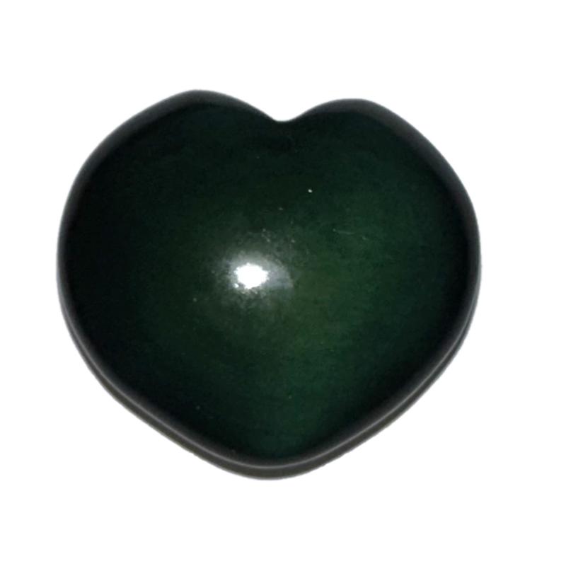 Coeur obsidienne oeil céleste Mexique AA 25 - 35mm - La Boite à Cailloux