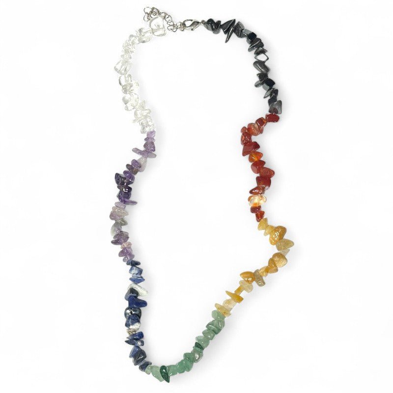 Collier 7 chakras Brésil A (perles baroques) - 45 - 50cm - La Boite à Cailloux