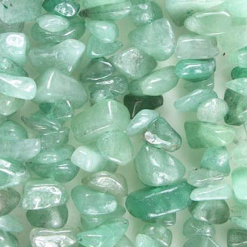 Collier aventurine verte Brésil A (perles baroques) - 45cm - La Boite à Cailloux