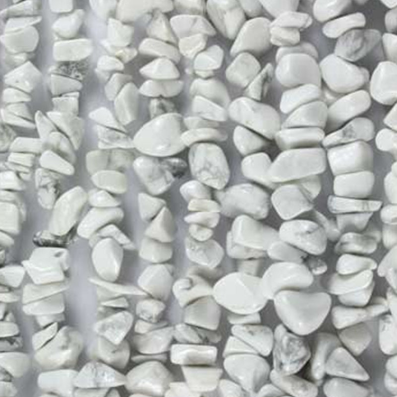 Collier howlite Zimbabwe A (perles baroques) - 45cm - La Boite à Cailloux