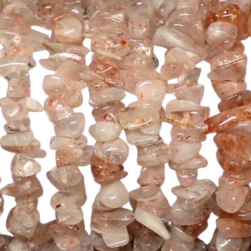 Collier pierre de soleil Inde A (perles baroques) - 45 - 50cm - La Boite à Cailloux